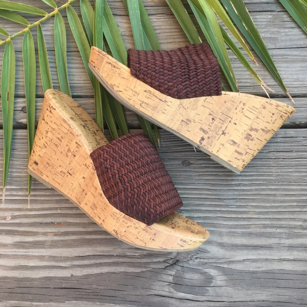 Montego Bay Club Summer Woven Wedge Cork